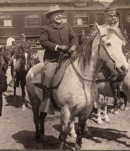 Theodore Roosevelt becomes president