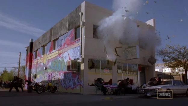 Walter White blows up Tuco's office