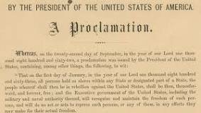 The Emancipation Proclamation
