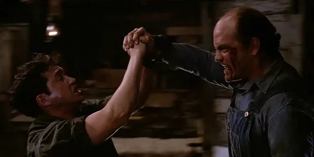 Lennie and Curly Fight