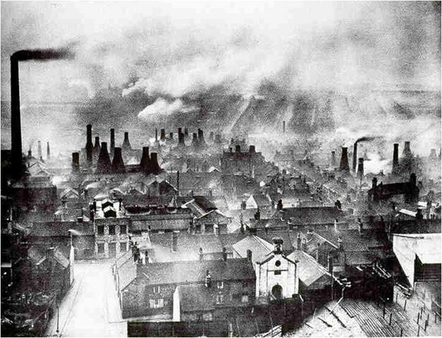 Ciudades modernas a la explosión urbana con la industrialización