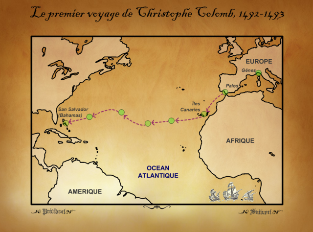 Grandes explorations européennes (Christophe Colomb)