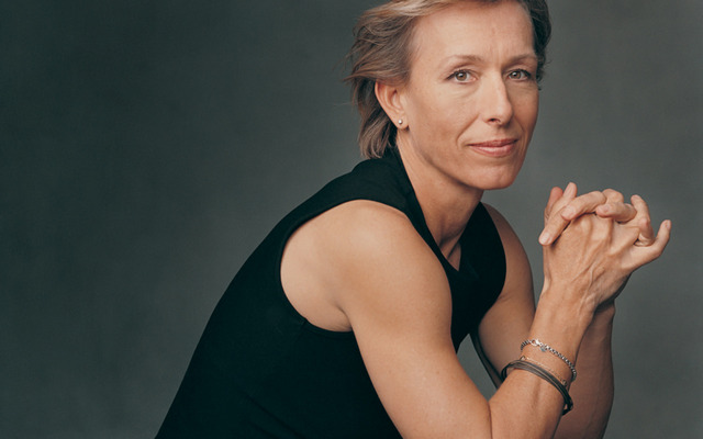 Martina Navratilova is put in the tennis hall of fame