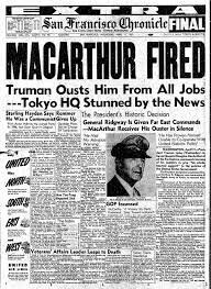 Truman fires MacArthur