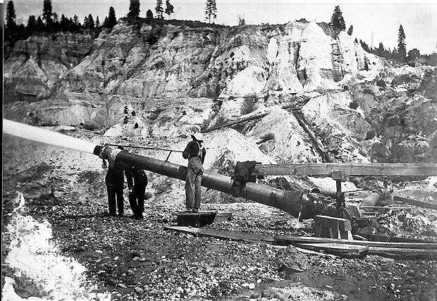 Hydraulic mining was outlawed.