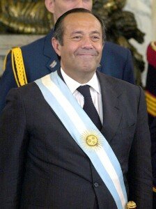 Adolfo Rodríguez Saá como presidente