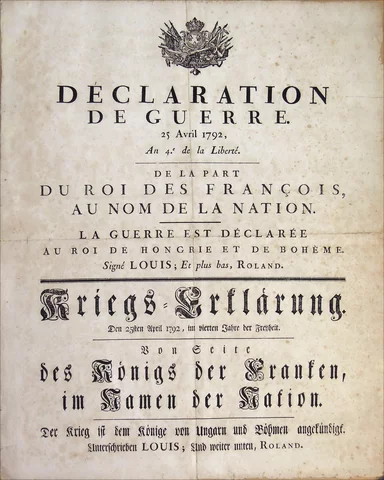 The Assembly declares war on Austria