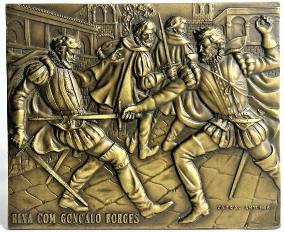 Agressão a Gonçalo Borges, por parte de Camões.
