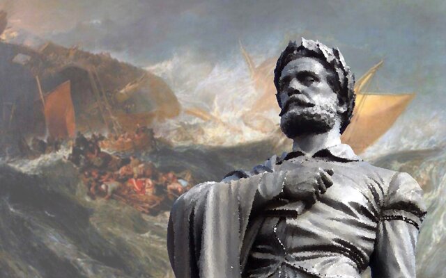 O naufrágio e morte de Dinamene.