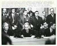 President Nixon Signs Paris Peace Accords
