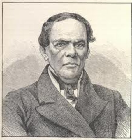 Stephen Austin meets with Mexican President Santa Anna