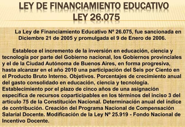 Ley de Educación Técnica Profesional 26.058