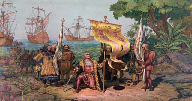 Llegada de colón a américa