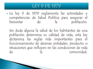 ley 9 de 1979
