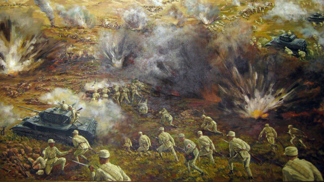 The Peoples Republic of China starts shelling islands occupied by former nationalist