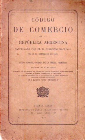 Sanción del Código de Comercio