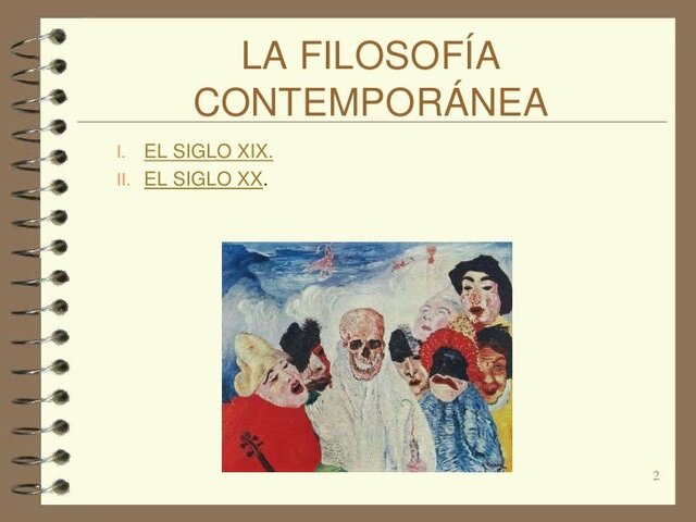 La filosofía en la edad contemporánea