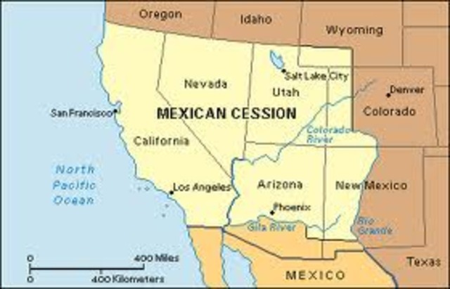 Treaty of Guadalupe Hidalgo ends war with Mexico