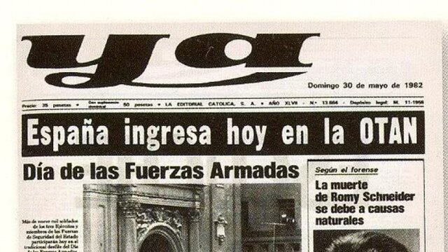 España se una a la OTAN y aprobación de la Ley del divorcio.