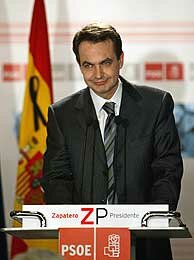 Retorno del PSOE con Luis Rodríguez Zapatero.