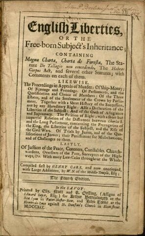 11.	La Ley Habeas Corpus de 1679