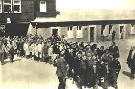 Liberation of Buchenwald by American troops.