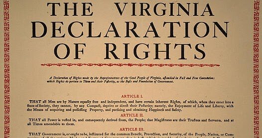 13.	La Declaración de Derechos de Virginia (1776)