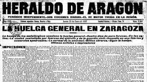 Huelga general en Zaragoza