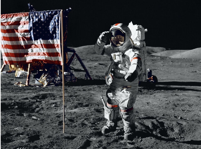 United States land on the moon