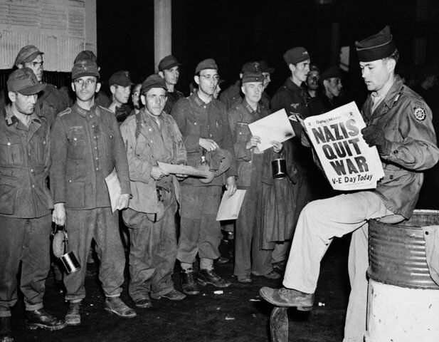 Surrender of Germany. End of the World War II in Europe