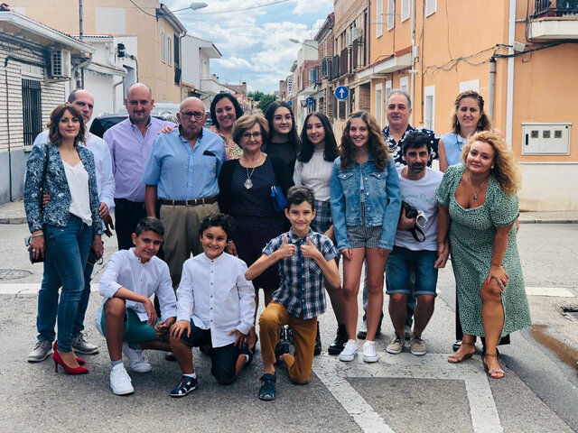 Bodas de oro de los abuelos de Natalia.