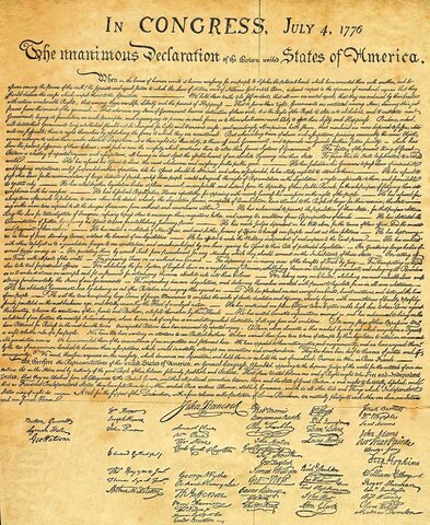 Declaración de Independencia de EEUU
