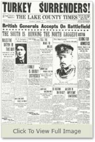 the Armistice of Mudros was signed,