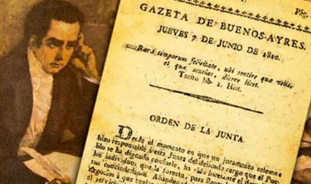 Año 1810 - Se funda la "Gazeta de Buenos Ayres"