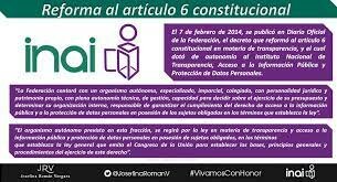 Reformas al articulo 6 constitucional.