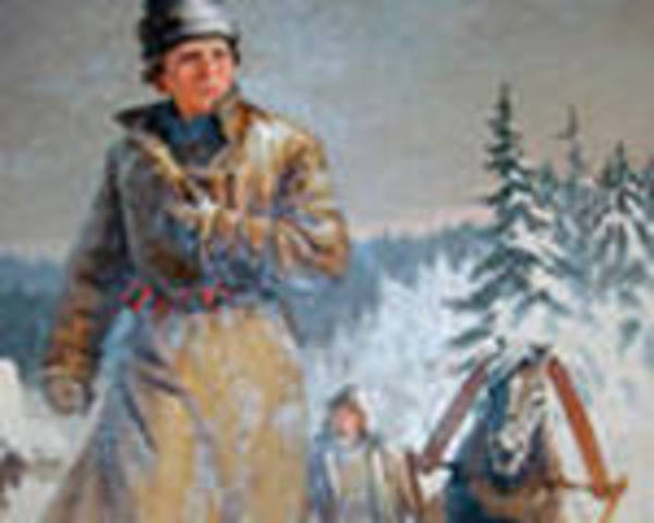 Отправился пешком в Москву