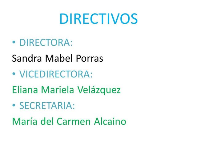 Personal  Directivo: 2023