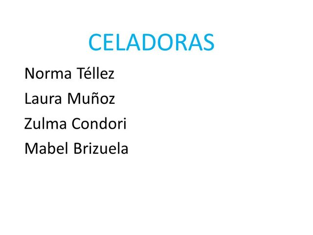 Personal de servicio Celadoras 2023