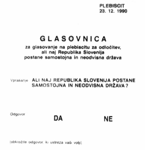 PLEBISCIT O OSAMOSVOJITVI