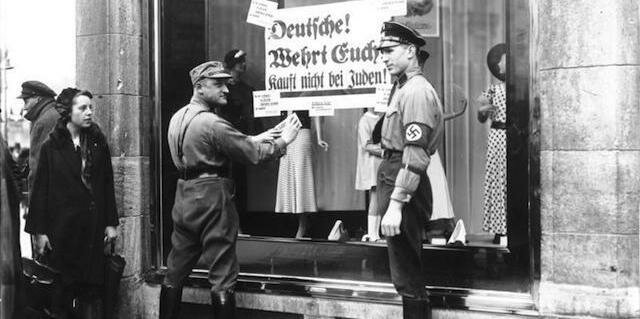 first boycotts of Jewish businesses.