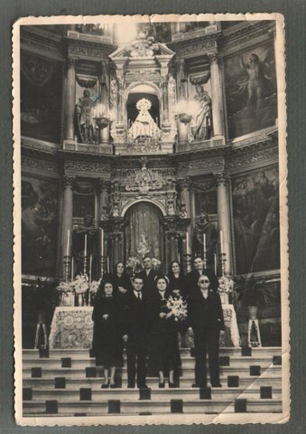 Boda abuelos de Adrián en Guadalupe (Cáceres)