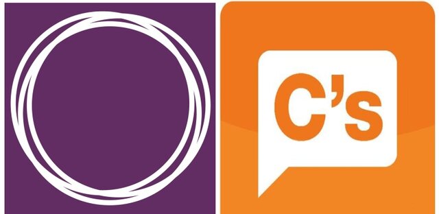 Dos nuevos partidos: Podemos y Ciudadanos.