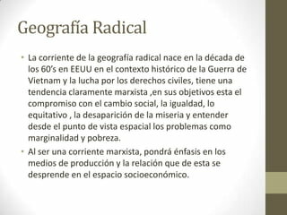 Geografía Radical