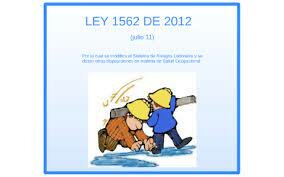 Ley 1562 del 2012