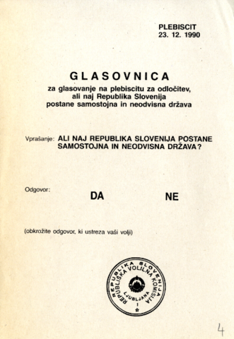 Plebiscit o osamosvojitvi