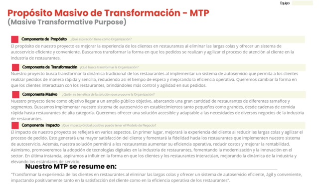 Propósito masivo de transformación