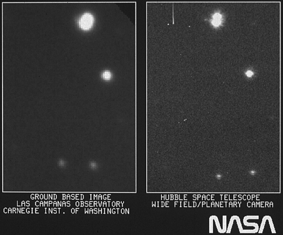 Hubble's First Image