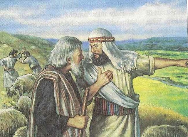 Abraham se separa de Lot