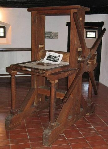 izum tiskarskega stroja