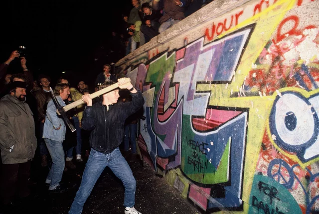 Destruction of  Berlin Wall